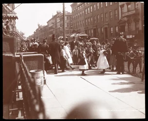 New Yorker Straßenszene, 1898